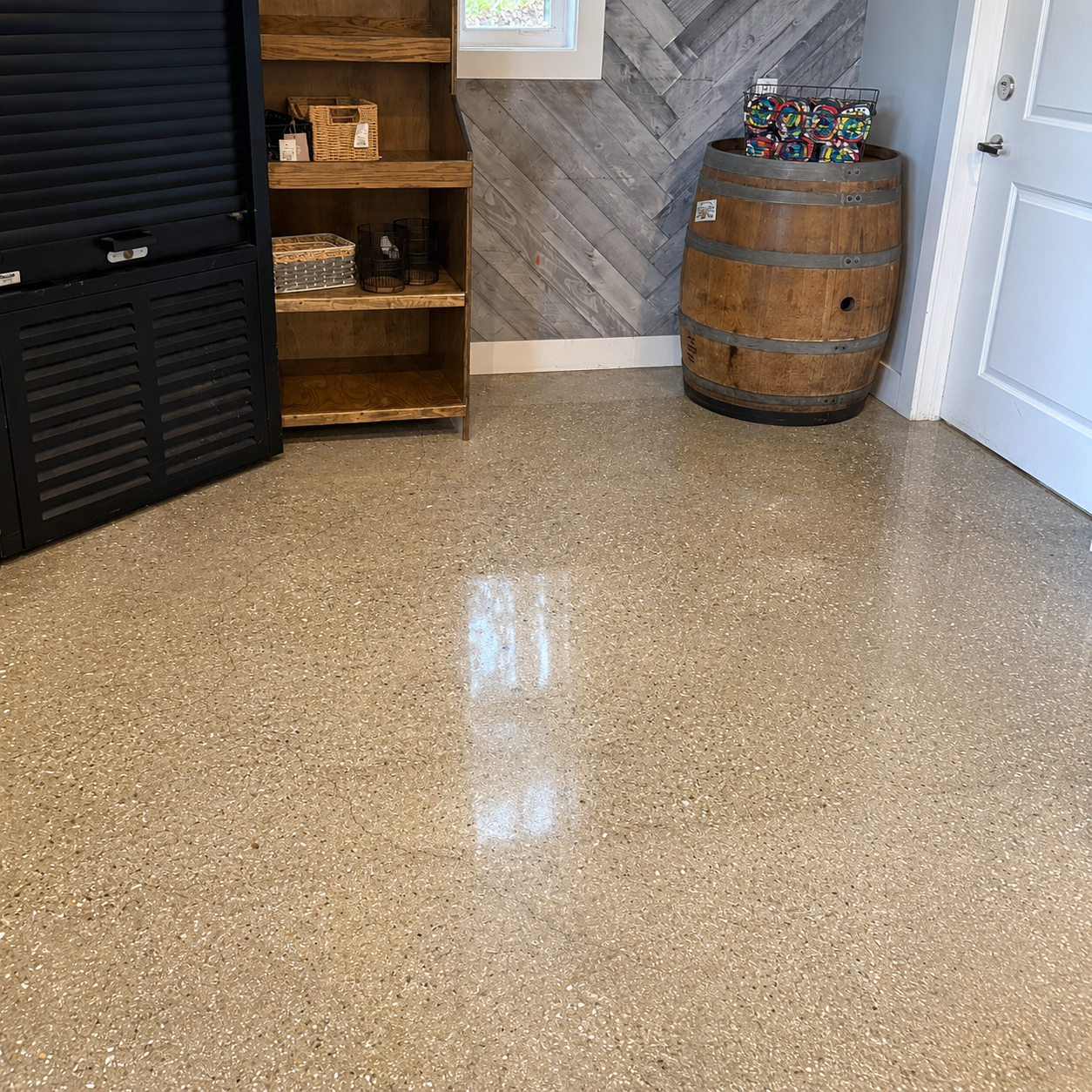 Clean natural stone flooring