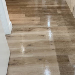 Clean vinyl and luxury vinyl plank flooring